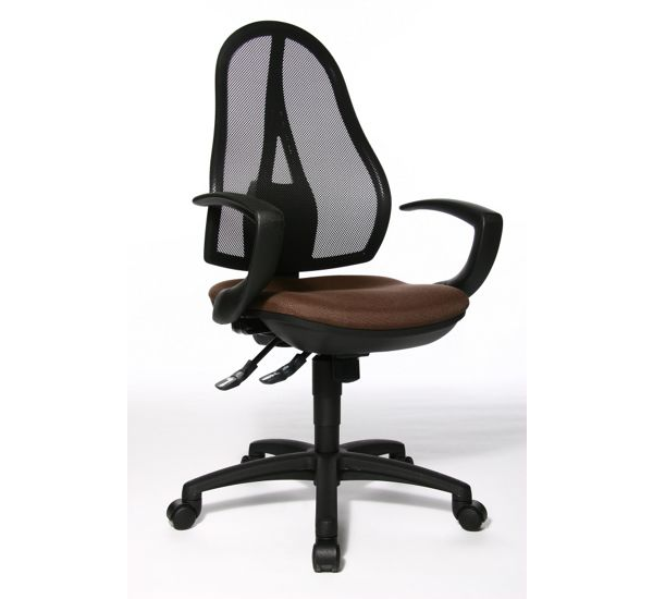 Topstar Drehstuhl Open Point SY mit Armlehne braun