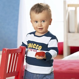 Chicco Shirt marine/weiß
